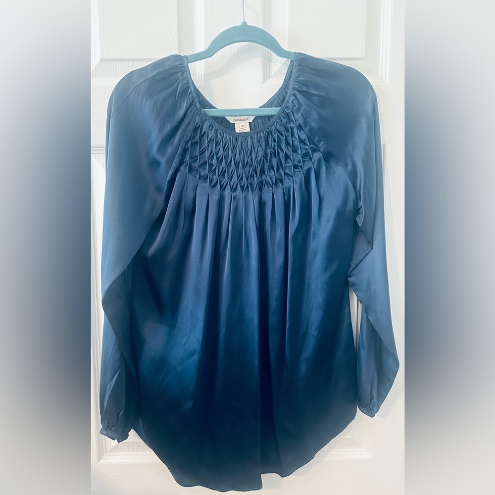 Sundance, Long sleeve, Blue Silk, Medium